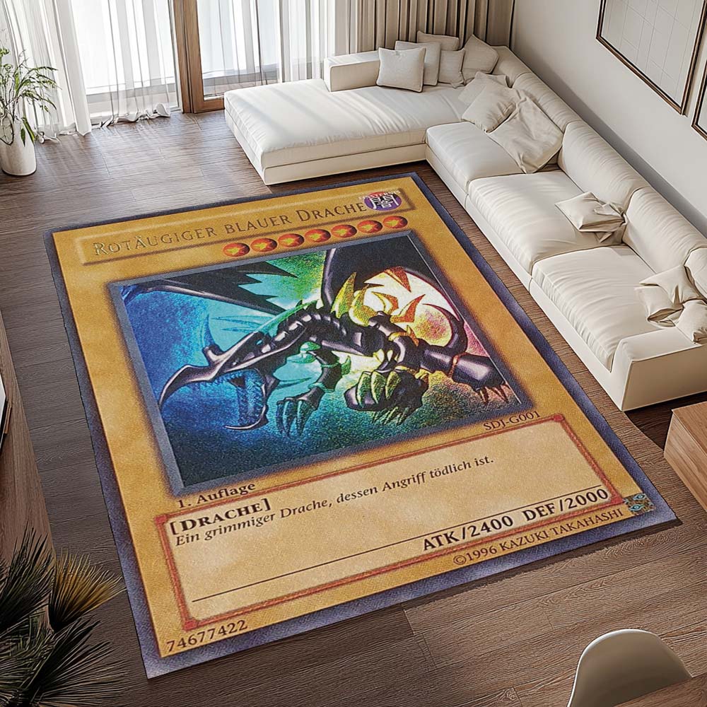 2002 – LOB – Roteräugiger schwarzer Drache – 1. Auflage – PSA 10 Teppich - TOK 2