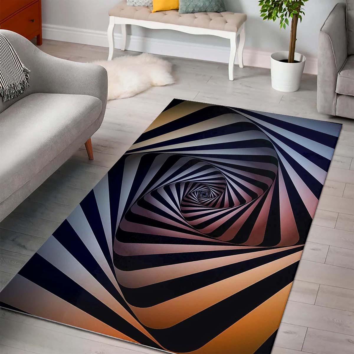3d Geometric Design Teppich 3