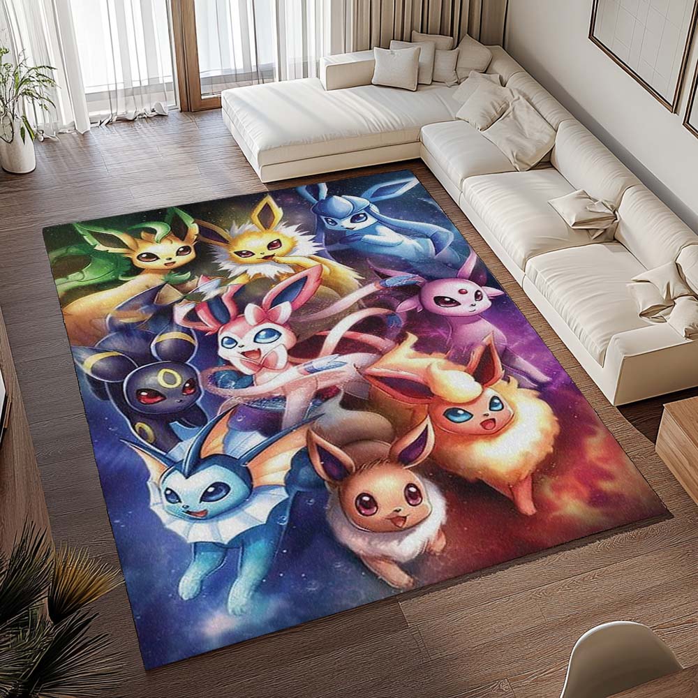 Alle Evoli-Entwicklungen Pokémon - All Eevee Evolutions Pokemon 1002 Teppich - TOK 2