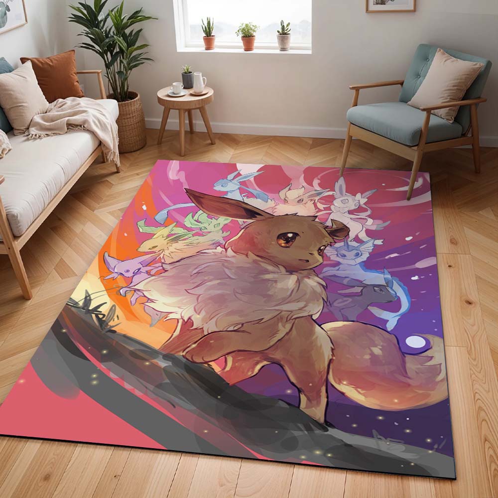 Alle Evoli-Entwicklungen Pokémon - All Eevee Evolutions Pokemon 1008 Teppich - TOK