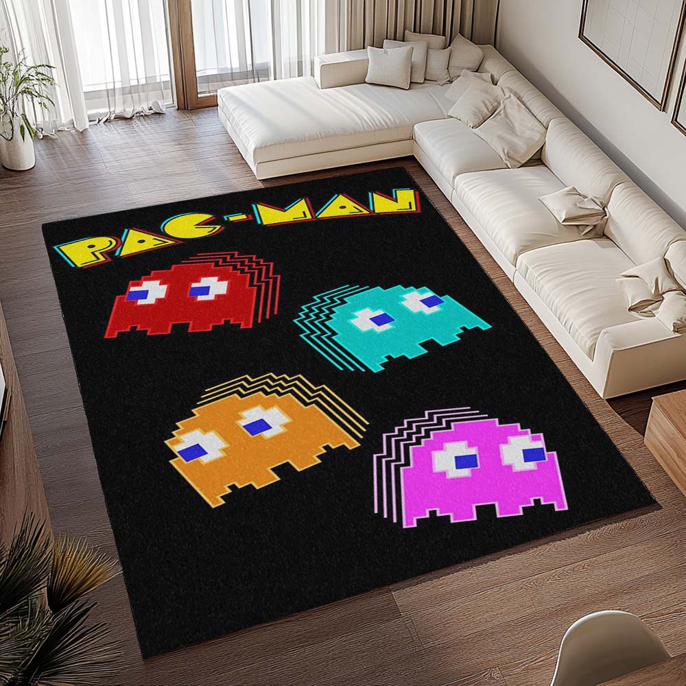 Alle Geister im Pacman-Spiel Teppich - TOK 2