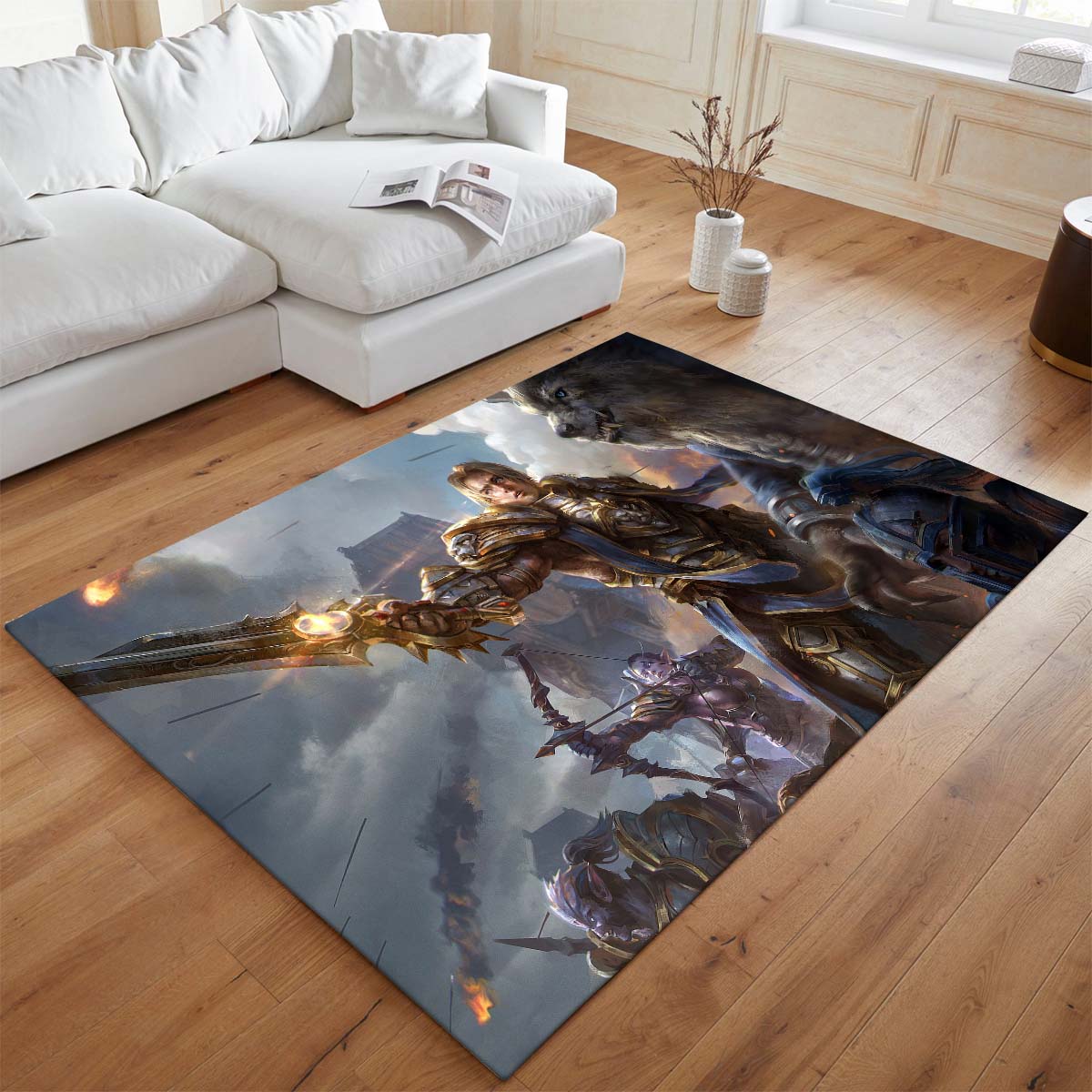 Anduin Wrynn Wolf Die Allianz-Armee World of Warcraft WOW Teppich - TOK 2