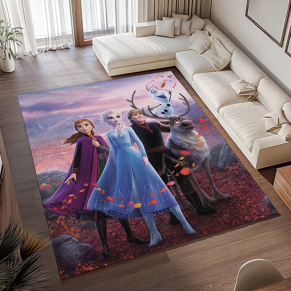 Anna Elsa Olaf Die Eiskönigin - Frozen Disney 1005 Teppich - TOK 2