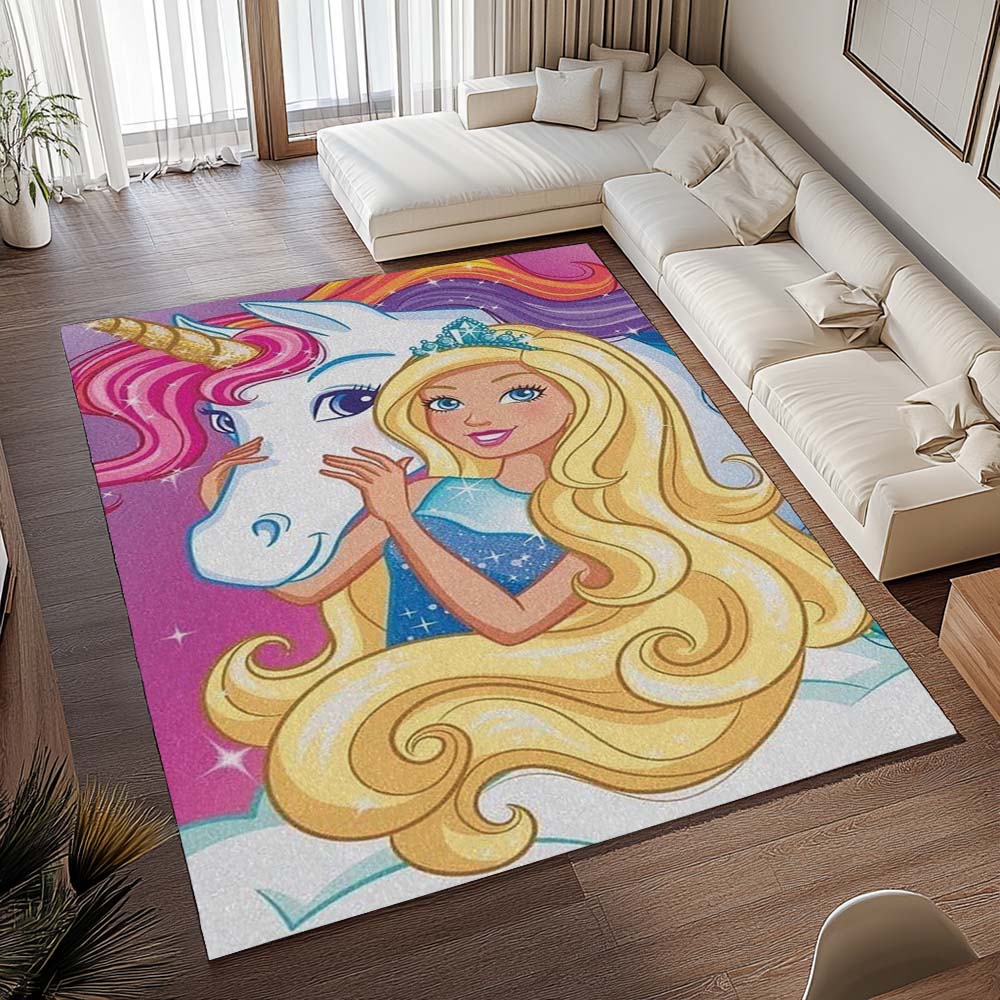 Barbie und Einhorn Teppich - TOK 2