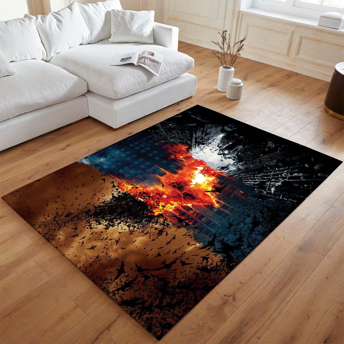 Batman Feuriger Himmel Teppich - TOK 2