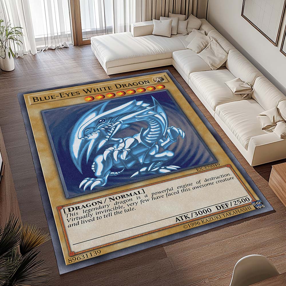 Blauäugiger Weißer Drache Teppich - TOK 2