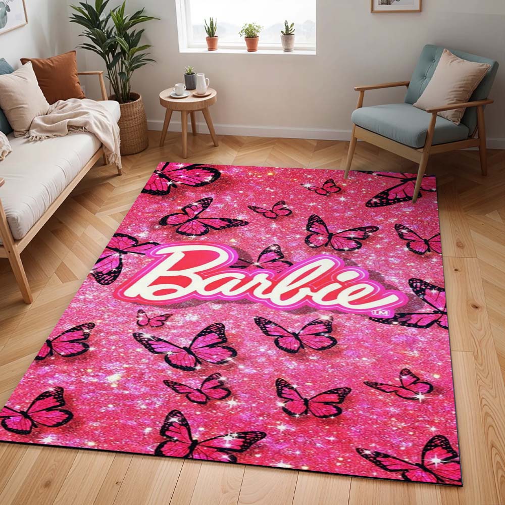 Schmetterlinge – Glitzer – Barbie Teppich - TOK