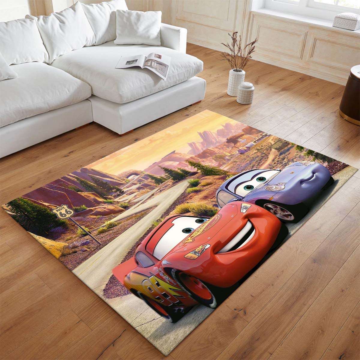 Cars – Lightning McQueen und Sally Carrera 2 Teppich - TOK 2