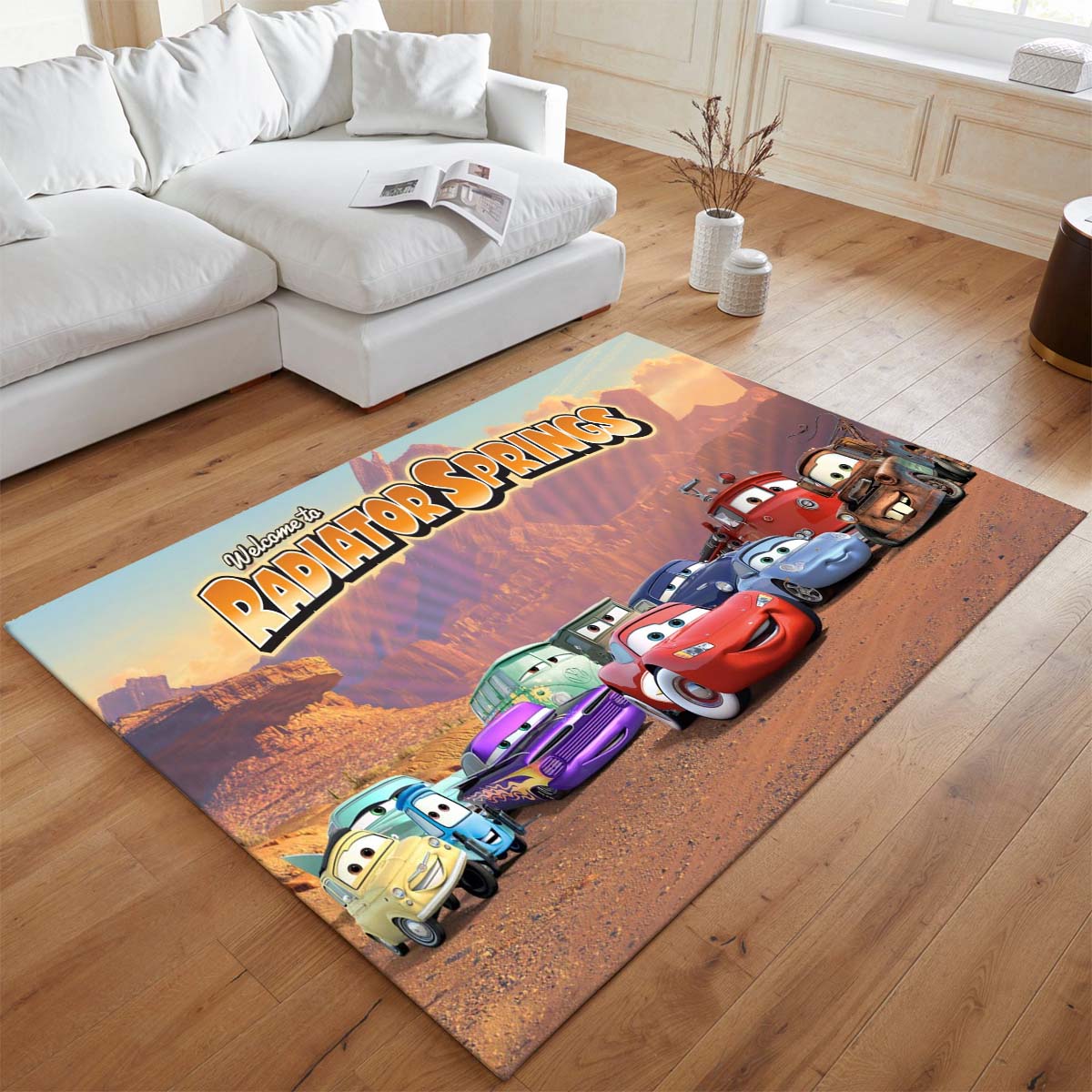 Cars – Lightning McQueen und Sally Carrera – Radiator Springs Teppich - TOK 2