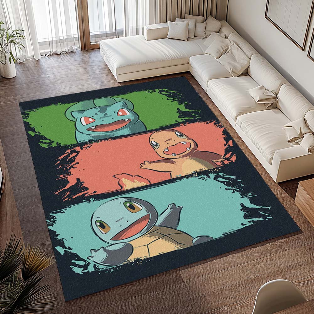 Glurak, Bisasam & Schiggy – Pokémon Teppich - TOK 2