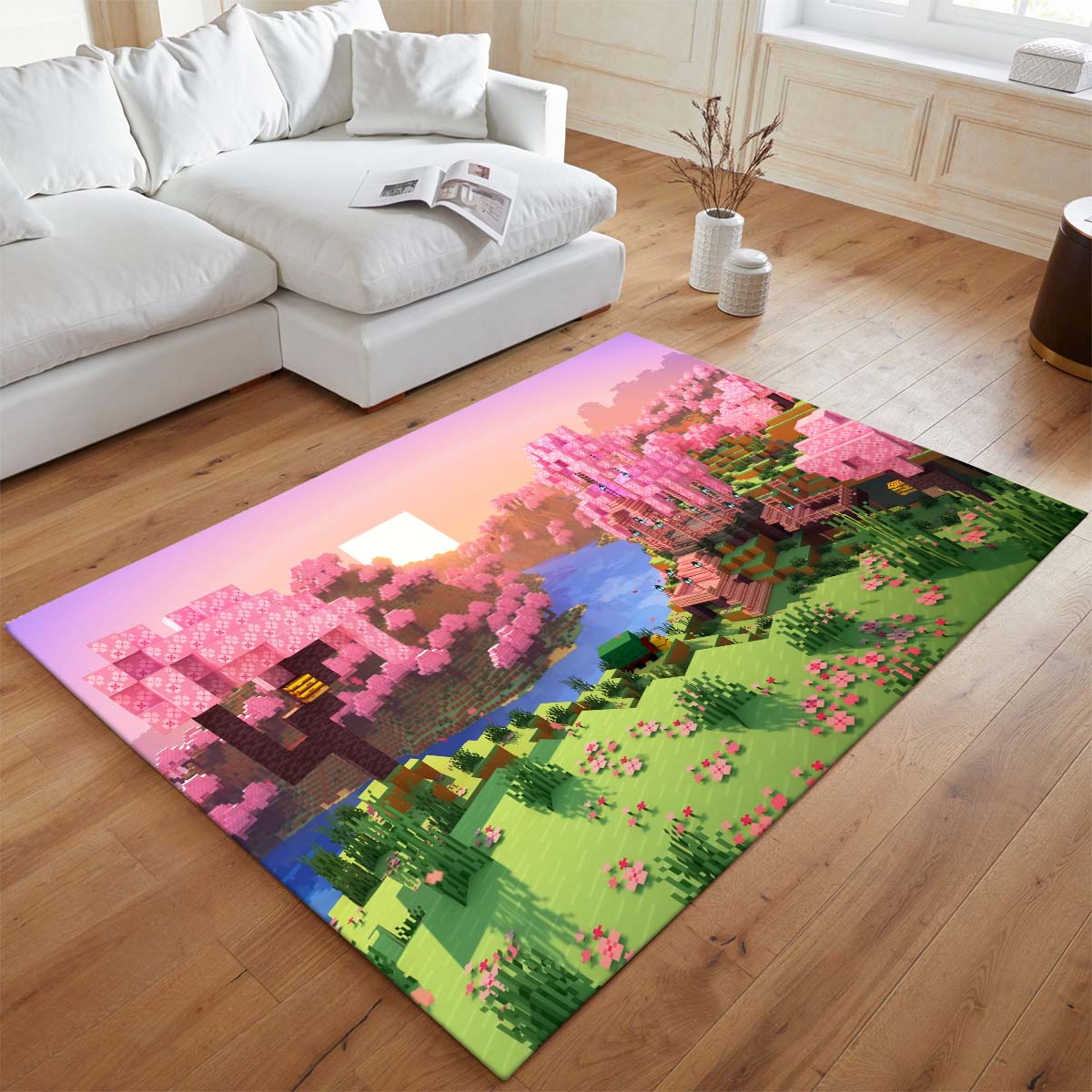 Kirschblüten-Biomtal Minecraft Teppich - TOK 2