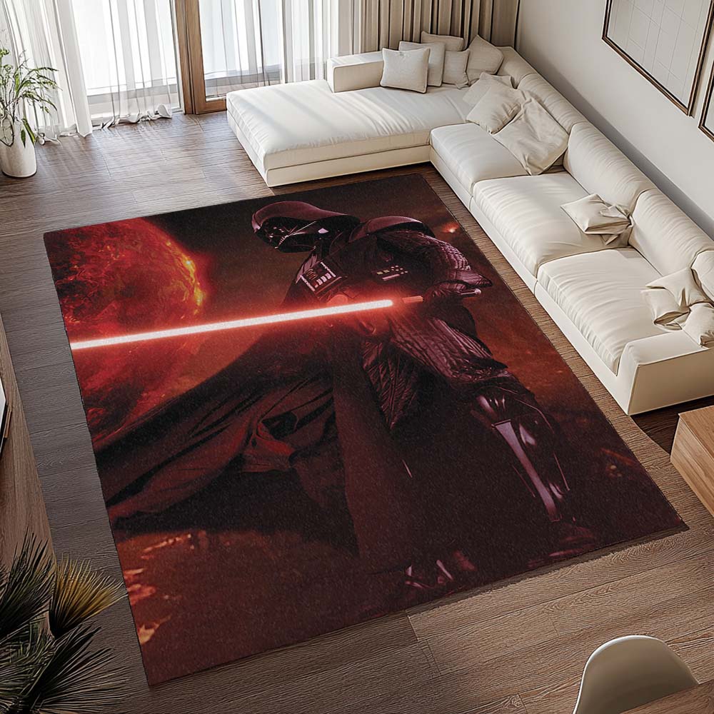 Darth Vader mit rotem Lichtschwert Teppich - TOK 2