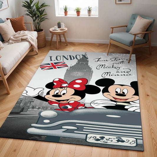 Disney – Micky Maus und Minnie Maus in London Teppich - TOK