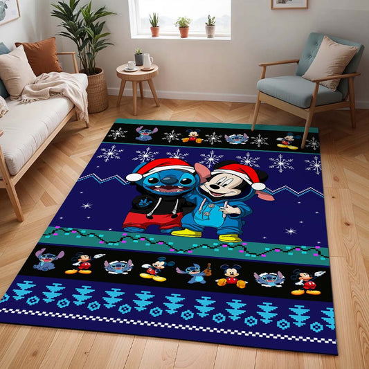 Disney Stitch und Micky glücklich zu Halloween Teppich - TOK