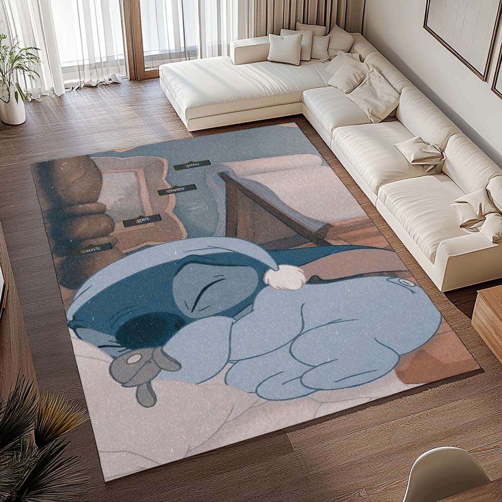 Disney Stitch süß schlafend Teppich - TOK 2