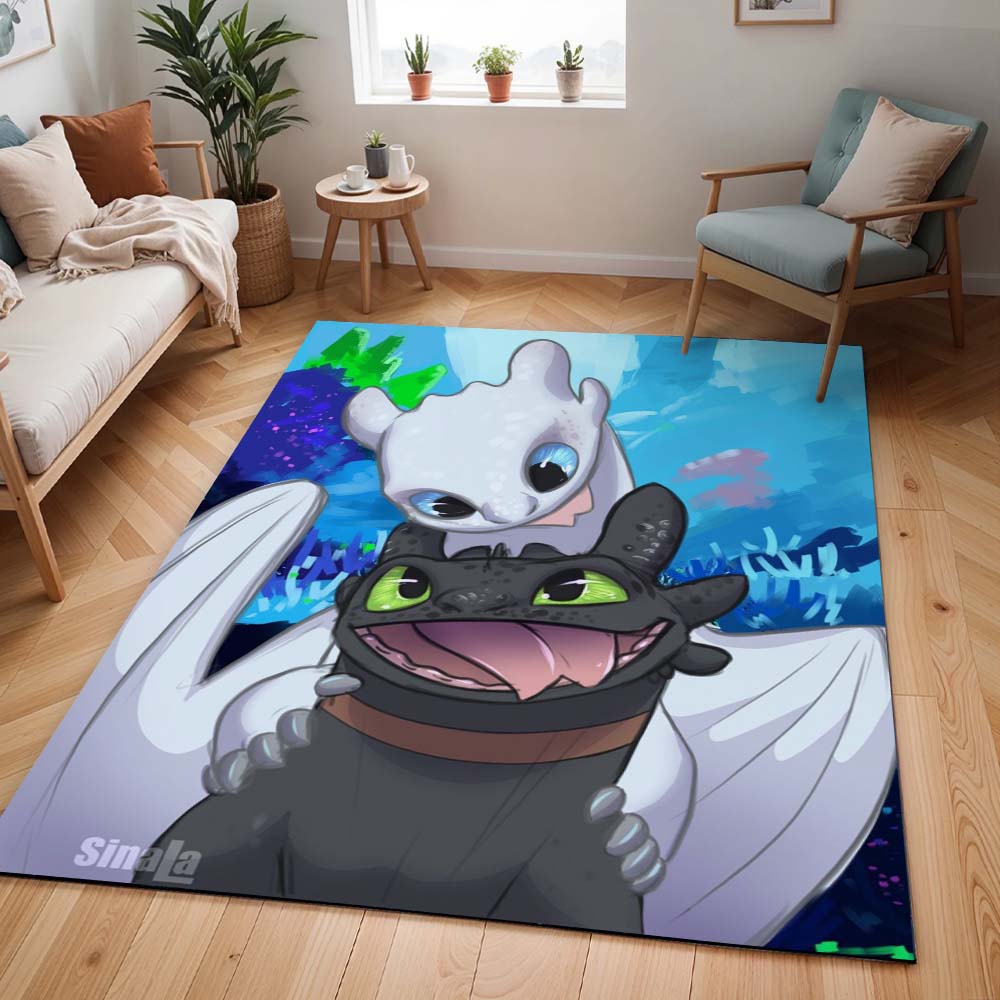 Drachen – Ohnezahn und Tagschatten 12 - Dragons Teppich - TOK