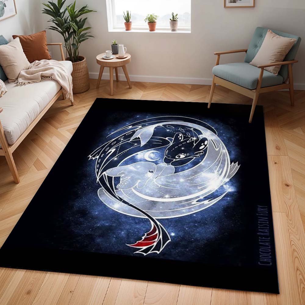 Drachen – Ohnezahn und Tagschatten 7 - Dragons Teppich - TOK