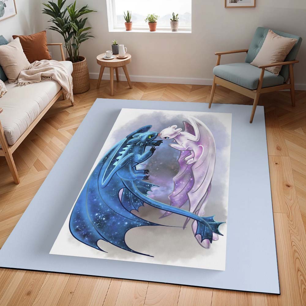 Drachen – Ohnezahn und Tagschatten 8 - Dragons Teppich - TOK