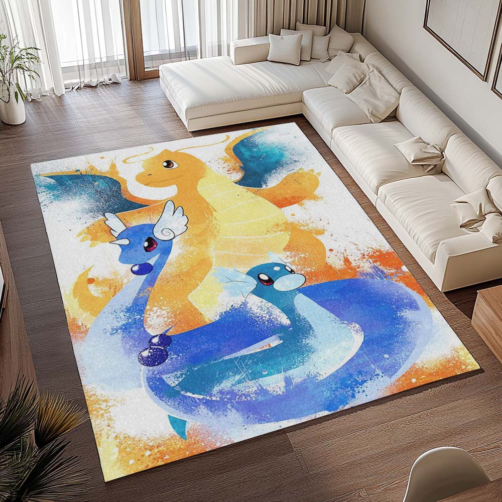 Dratini Dragonir Dragoran Pokémon - Dratini Dragonair Dragonite Pokemon Teppich - TOK 2