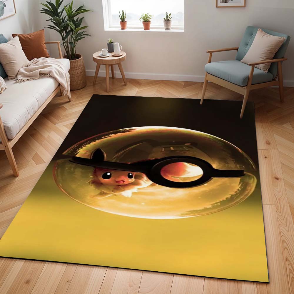 Evoli Pokeball Entwicklung Teppich - TOK