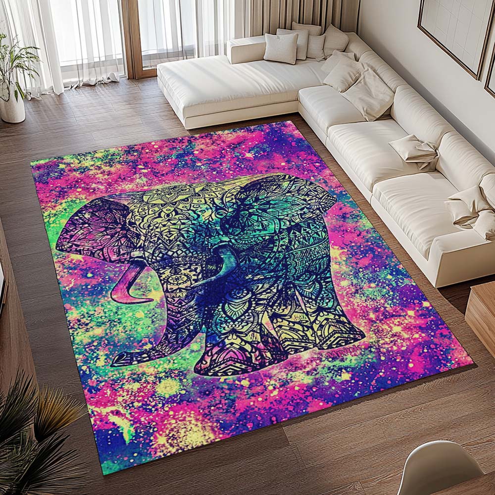 Elefant – Boho-Hippie-Stil Teppich - TOK 2