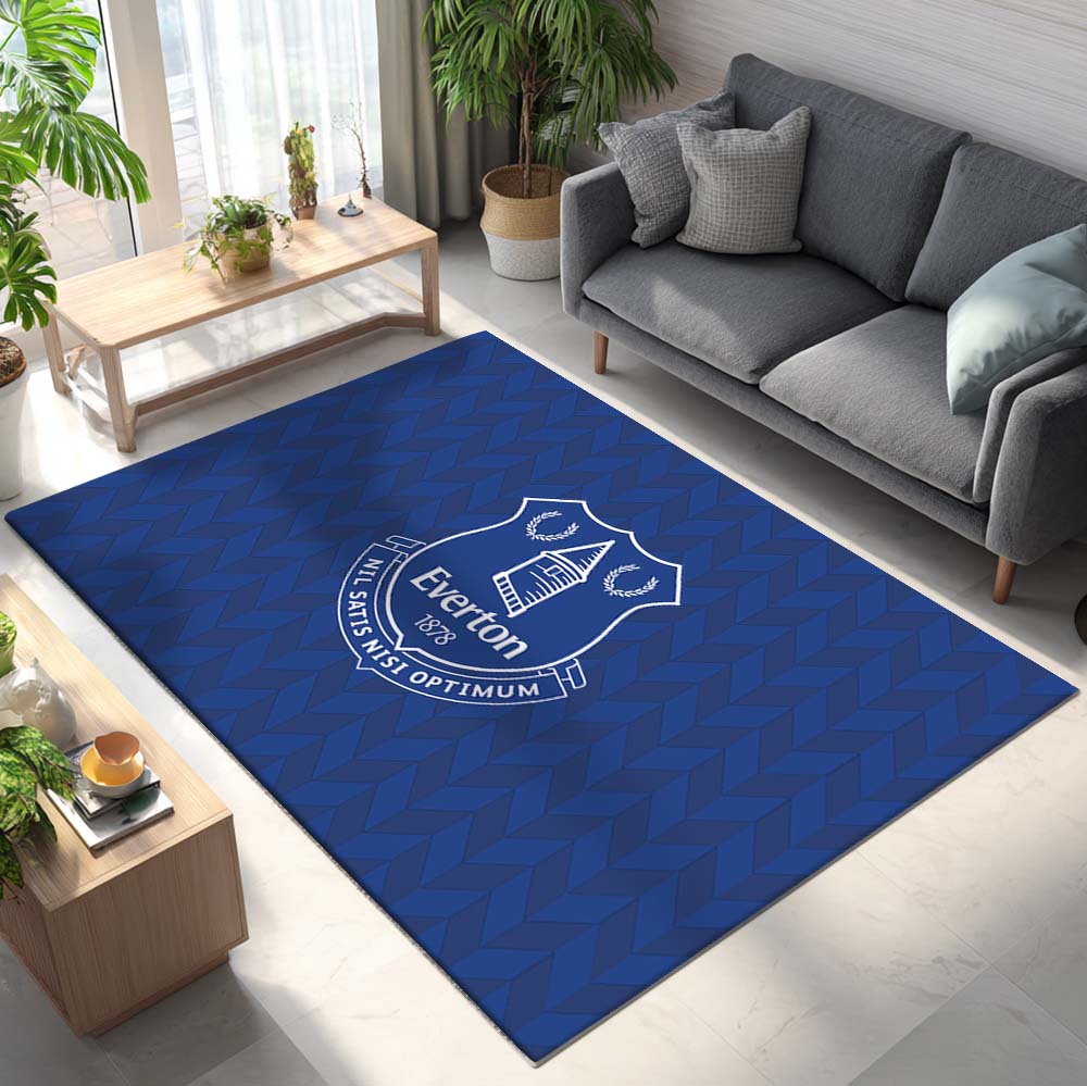 Everton FC 1878 Football Team Pattern Blue Teppich 2