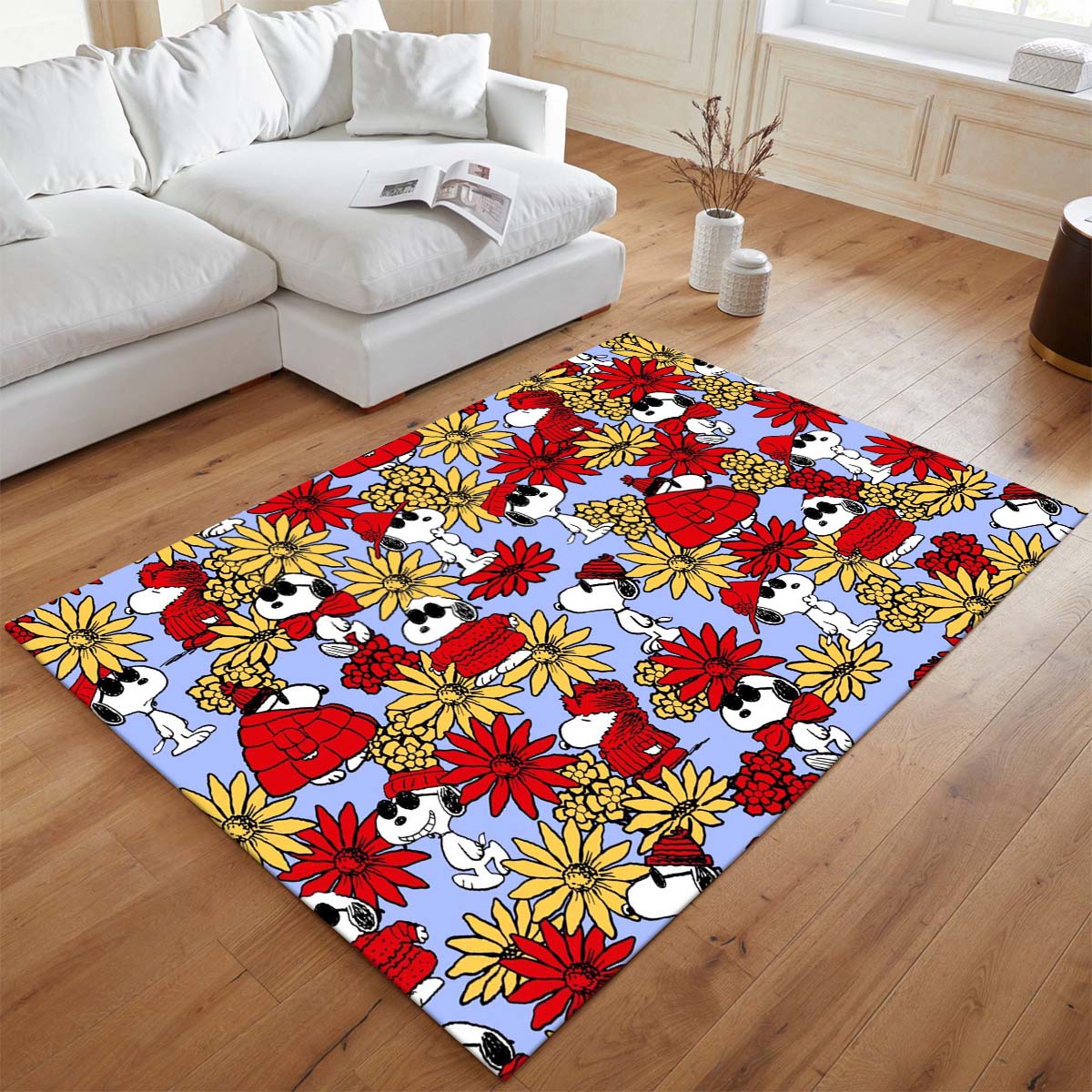 Blumiger Snoopy Teppich - TOK 2