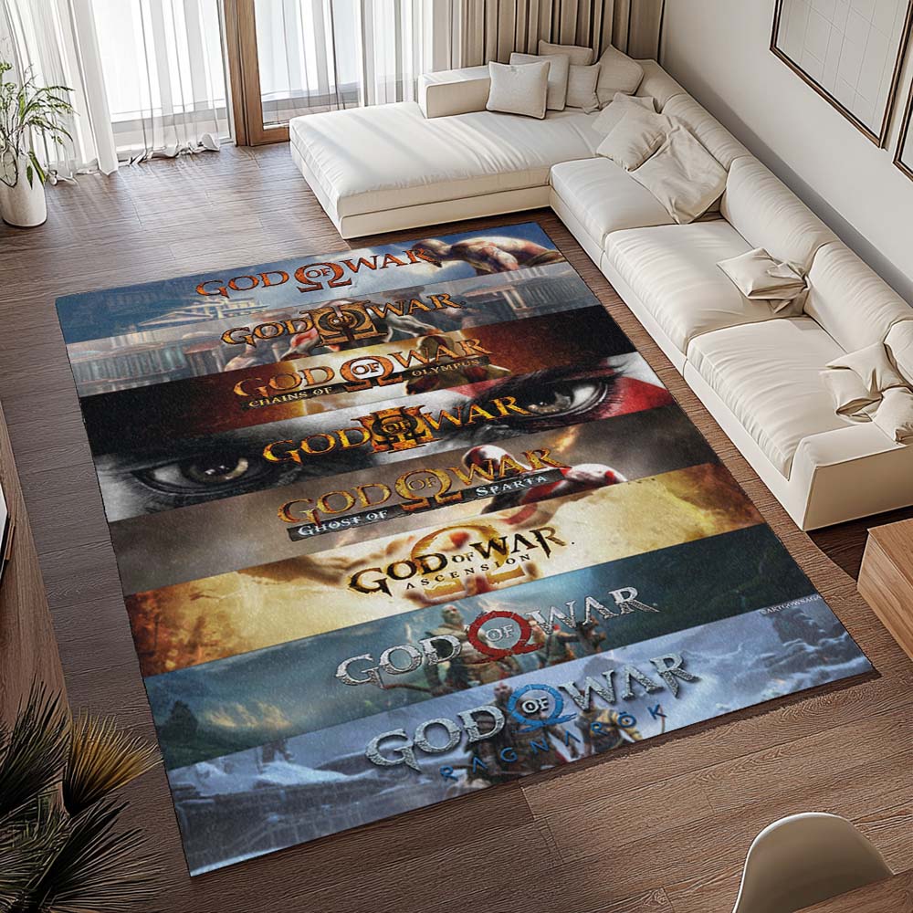 God of War Logo Kunst Teppich - TOK 2