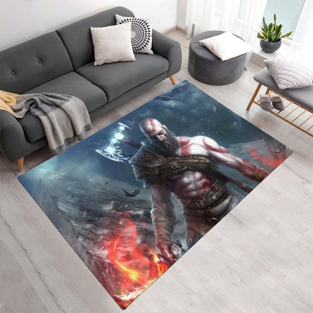 God of War Ragnarök Kratos Geist von Sparta 2 Teppich - TOK