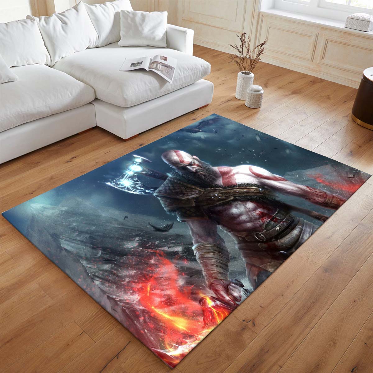 God of War Ragnarök Kratos Geist von Sparta 2 Teppich - TOK 2