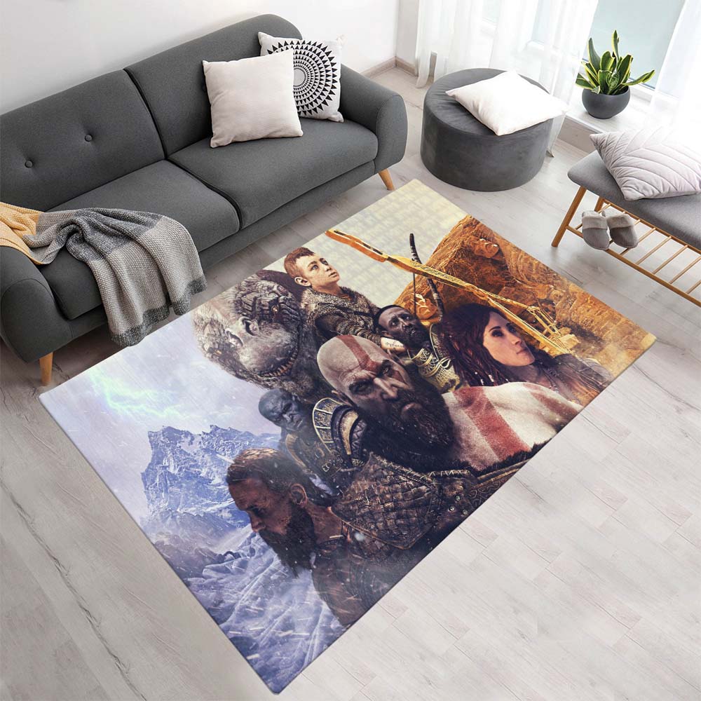 God of War Ragnarök Kratos Loki Alle Charaktere Teppich - TOK