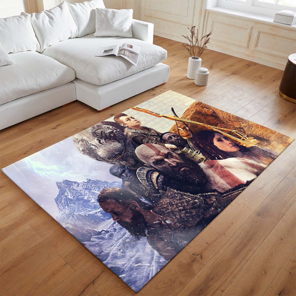 God of War Ragnarök Kratos Loki Alle Charaktere Teppich - TOK 2