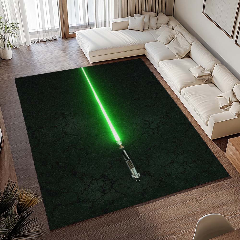 Grünes Lichtschwert Star Wars Teppich - TOK 2