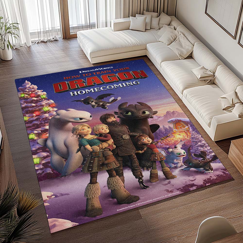 Drachenzähmen leicht gemacht – Alle Charaktere 4 - Dragons Teppich - TOK 2