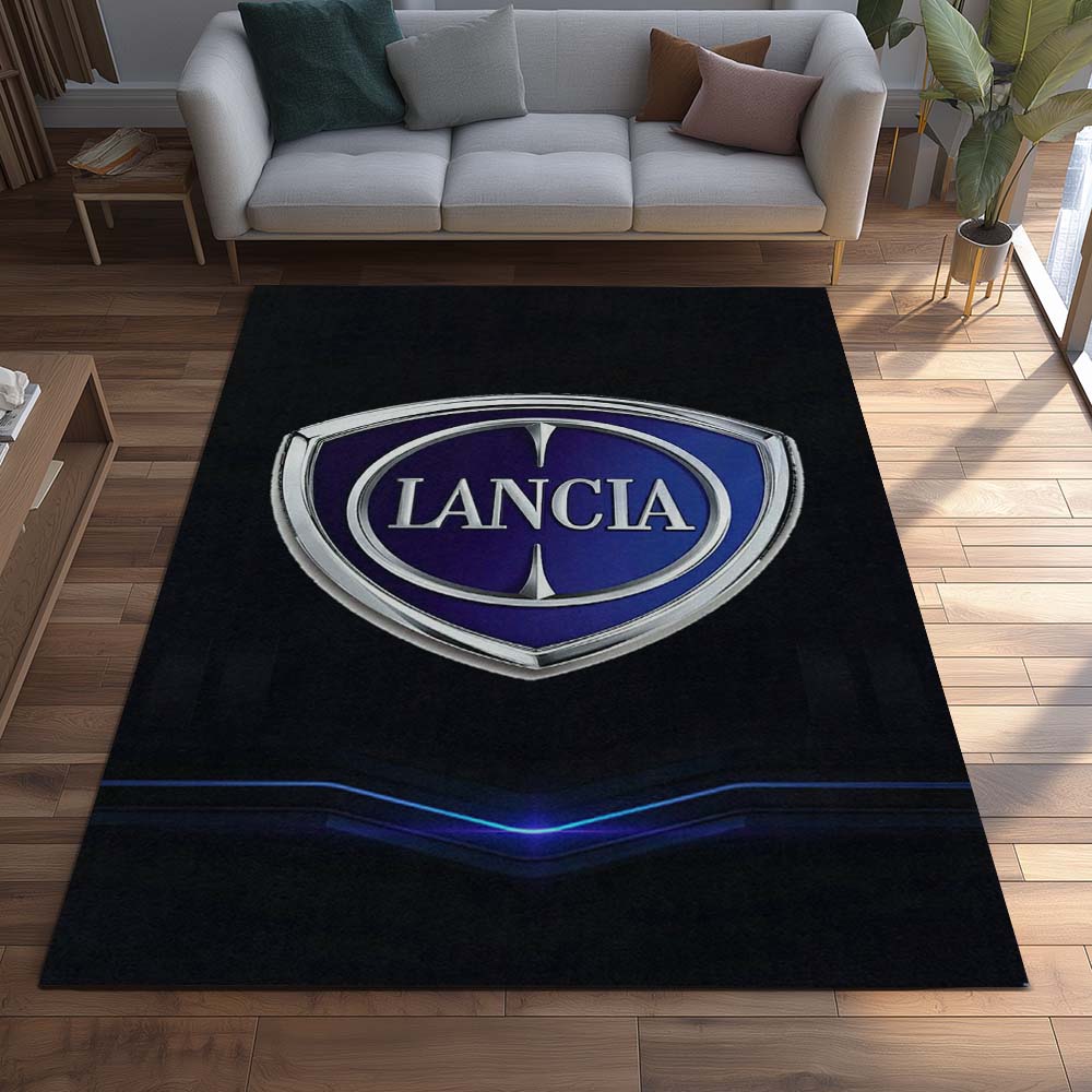 Lancia Car Blue Style Teppich - Teppich mit Automotiv-Motiv-2