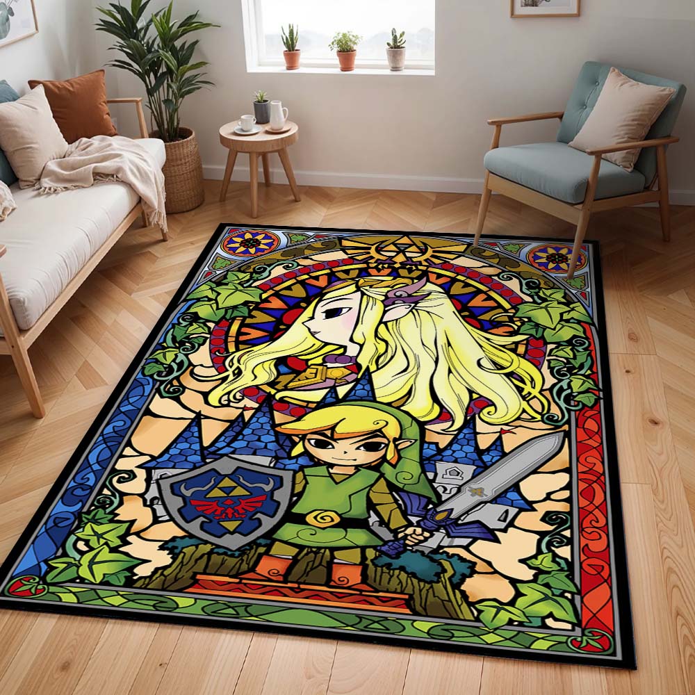 Link und Prinzessin Zelda Die Legende von Zelda Teppich - TOK