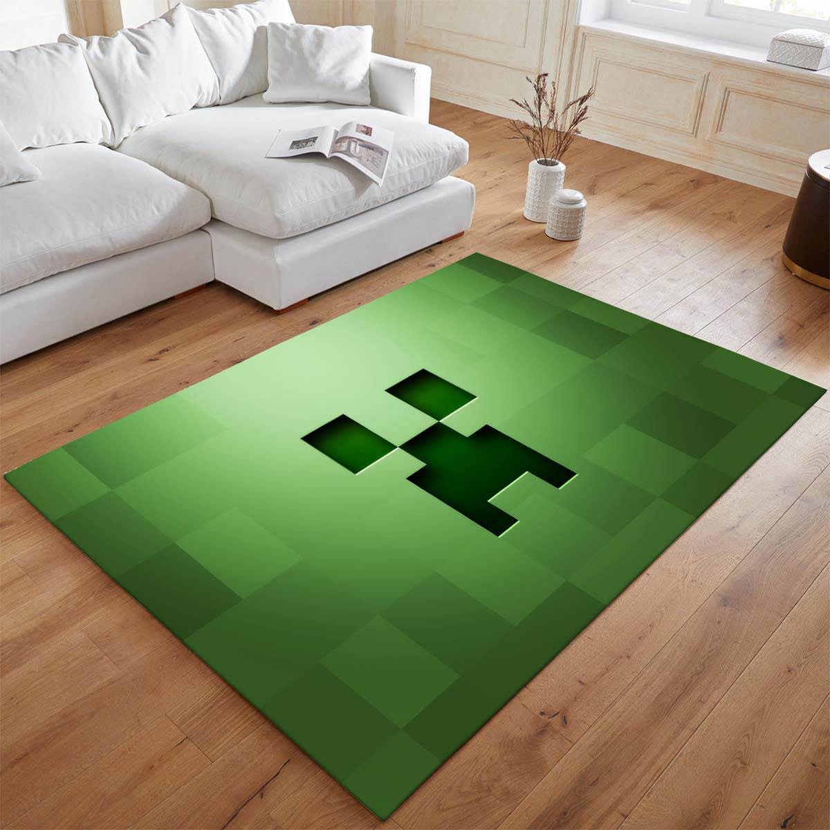 Minecraft Creeper Gesicht Teppich - TOK 2