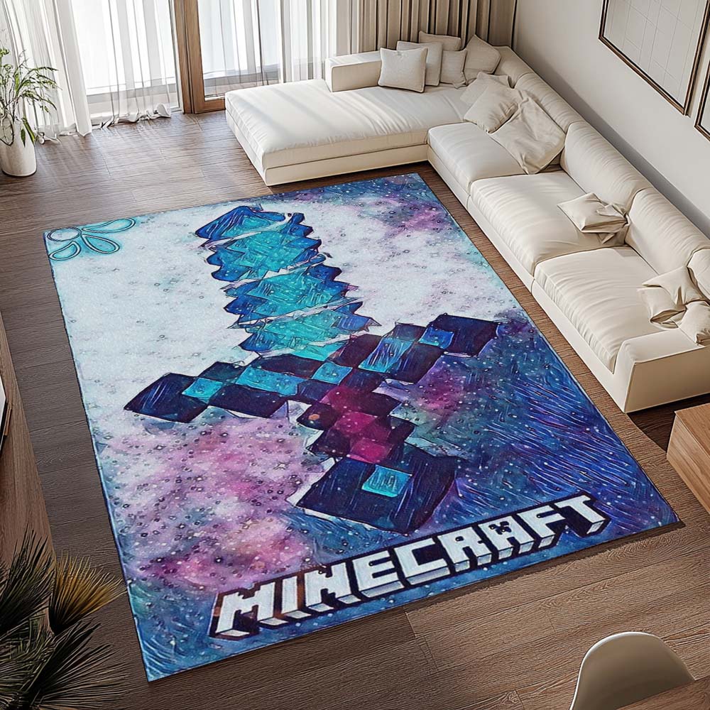 Minecraft Diamantschwert Kunst Teppich - TOK 2