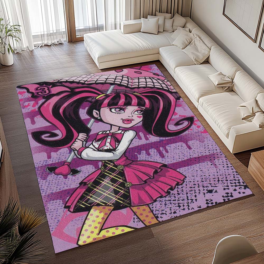 Monster High – Draculaura mit Regenschirm Teppich - TOK 2