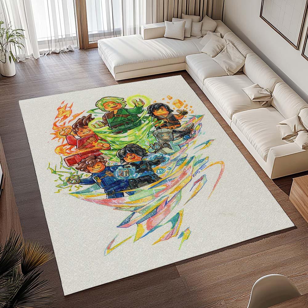 Ninjago Alle Charaktere 1013 Teppich - TOK 2