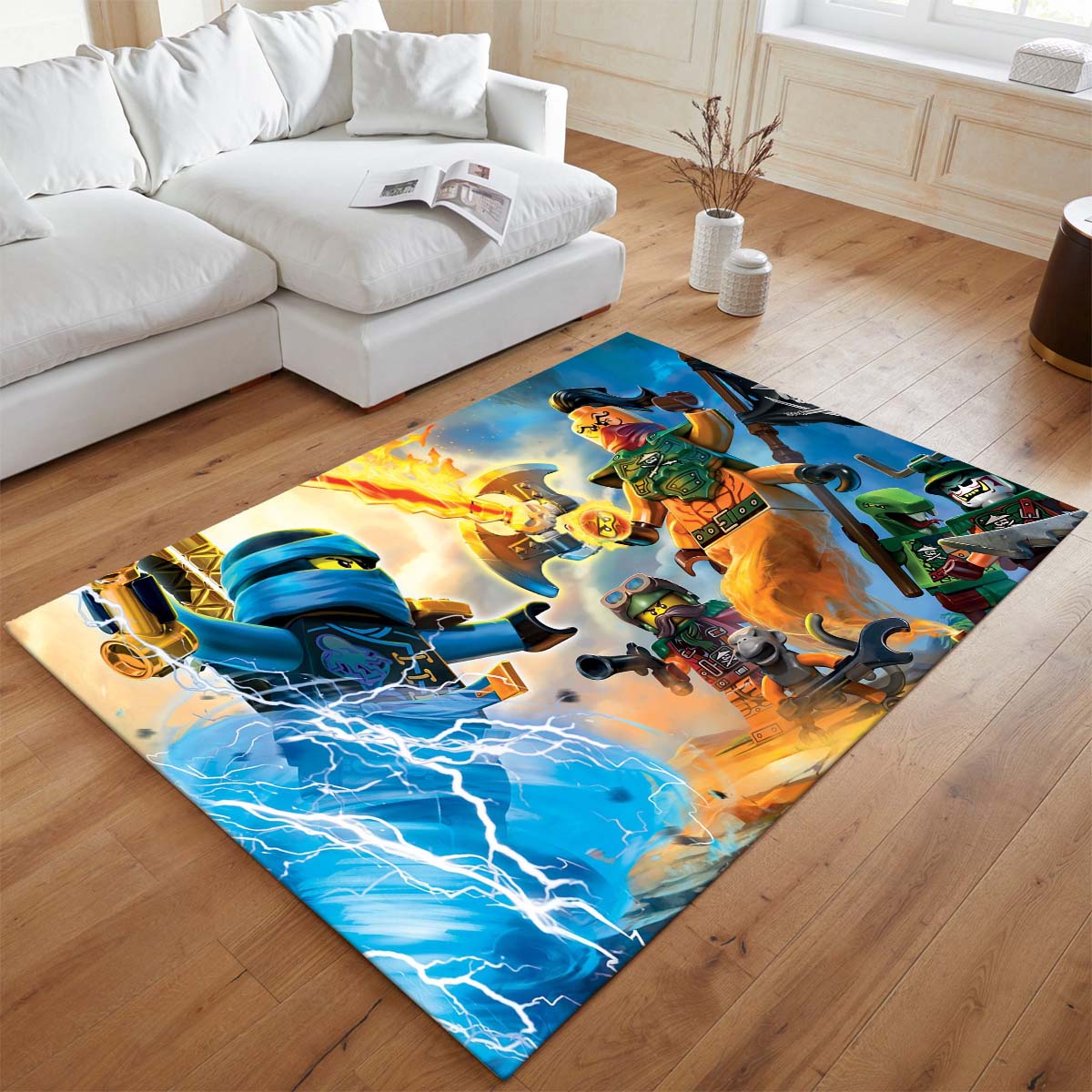 Ninjago Alle Charaktere Kampf 1010 Teppich - TOK 2