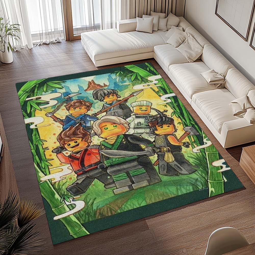 Ninjago Alle Charaktere Kampf 1019 Teppich - TOK 2