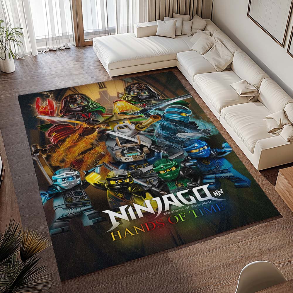 Ninjago Hände der Zeit Alle Charaktere Lloyd Jay Kai Zane Nya Cole Meister Wu Teppich - TOK 2