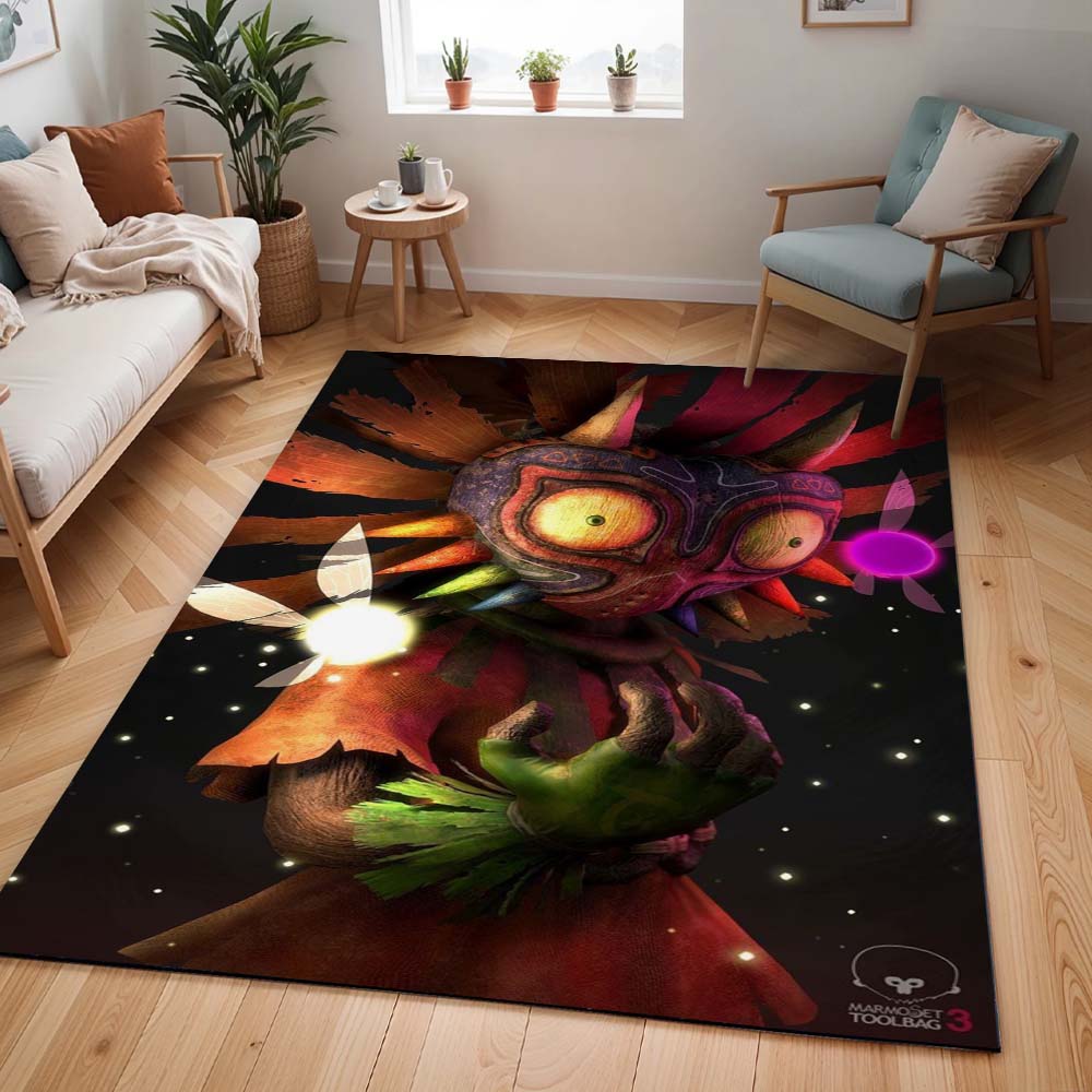 Schädelkind Majoras Maske Die Legende von Zelda Charakter Teppich - TOK