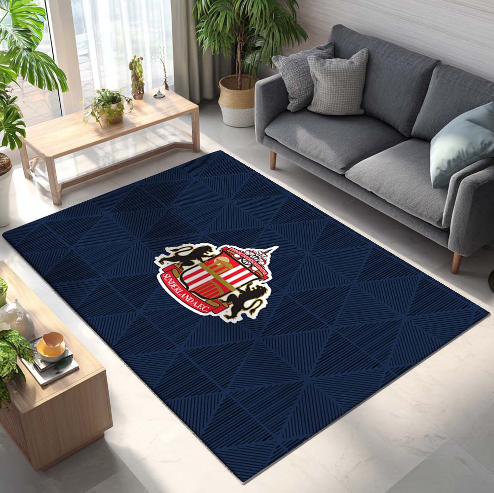 Sunderland A.F.C FC EFL Championship Blue Background Teppich 2