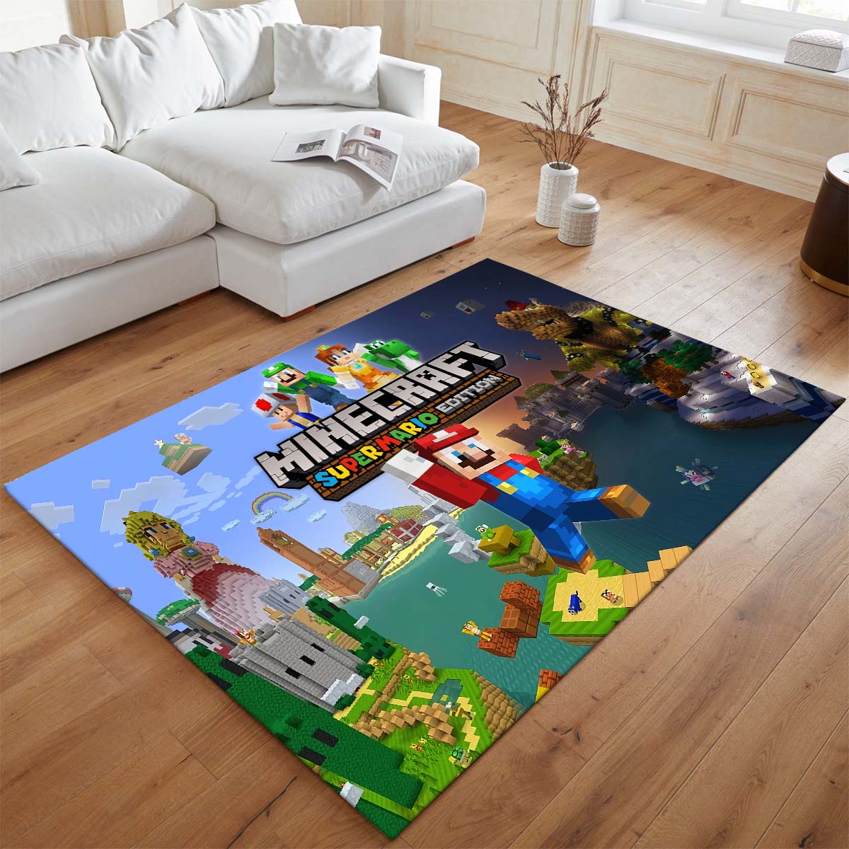 Super Mario im Minecraft-Stil Teppich - TOK 2
