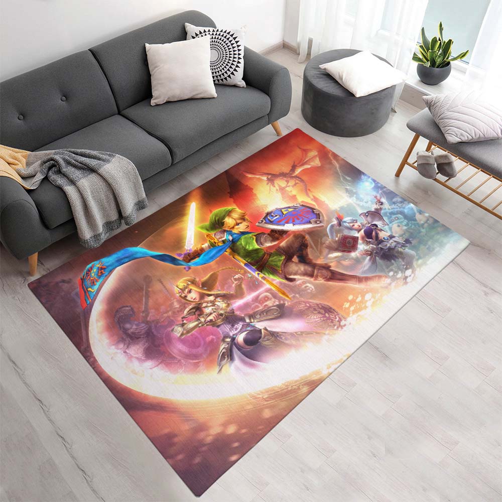 Die Legende von Zelda Link und Prinzessin Zelda Alle Charaktere 3 Teppich - TOK