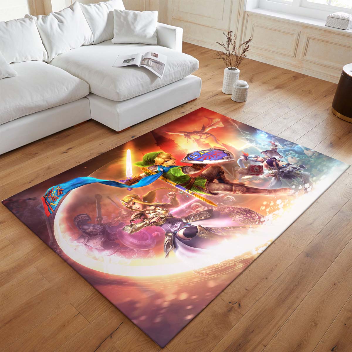 Die Legende von Zelda Link und Prinzessin Zelda Alle Charaktere 3 Teppich - TOK 2