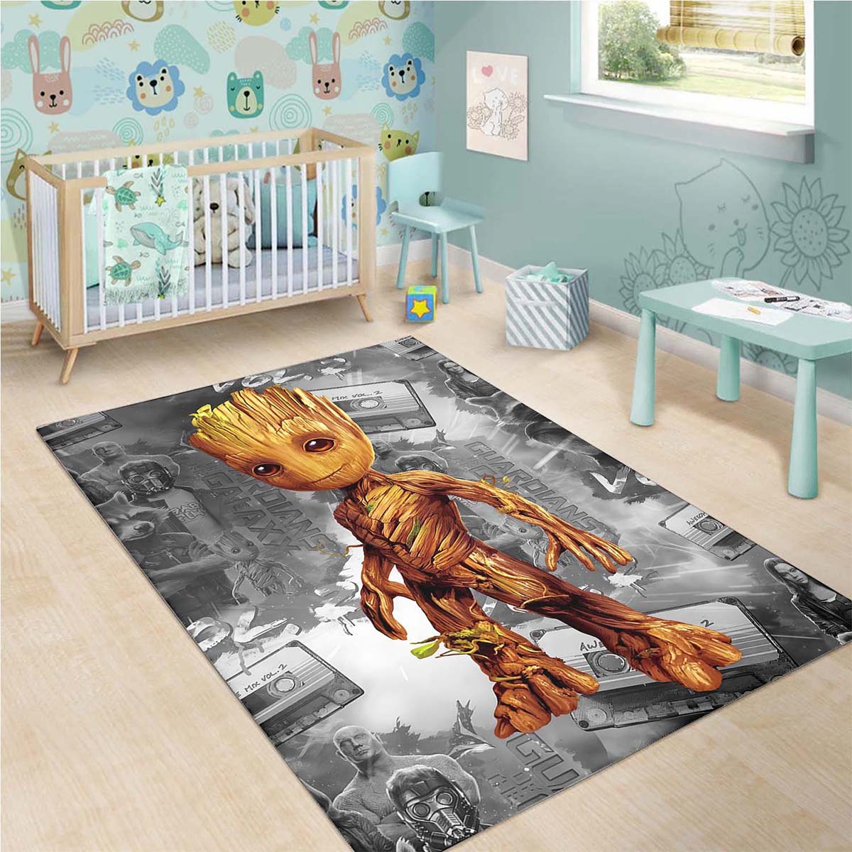 Baby Groot Avengers Marvel Teppich 3