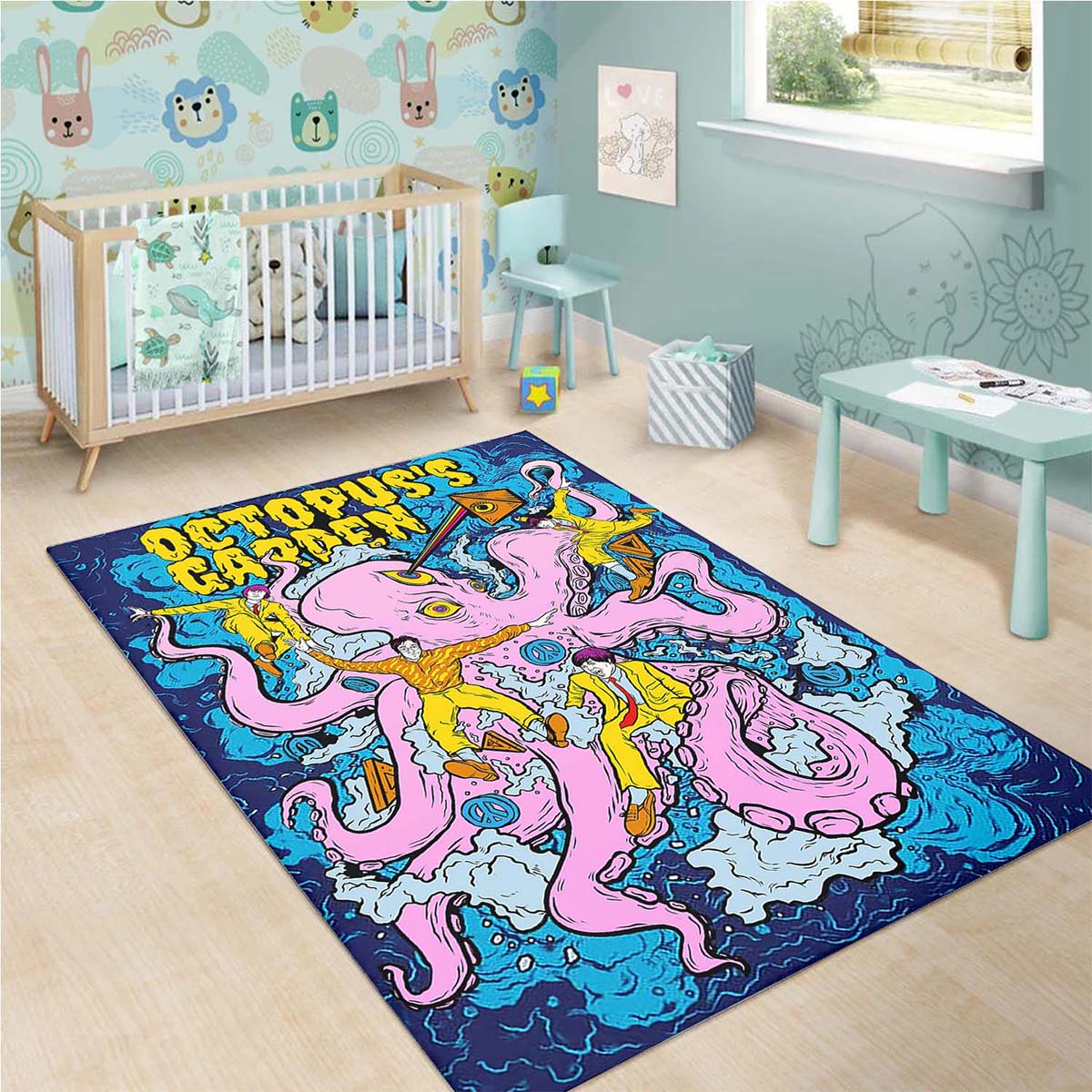 Beatles Octopus Garden Rock Music Band The Legend Teppich 3